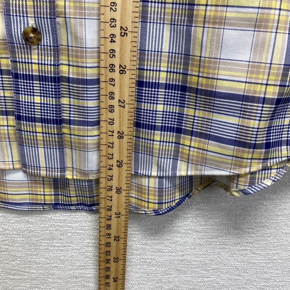 Cabelas Wrinkle-Free Plaid Button Down Shirt Mens M Cotton Long Sleeve VTG - Picture 5 of 9